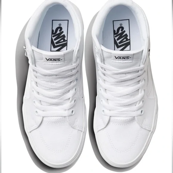 Vans Filmore White High Top Sneakers - Picture 4 of 12
